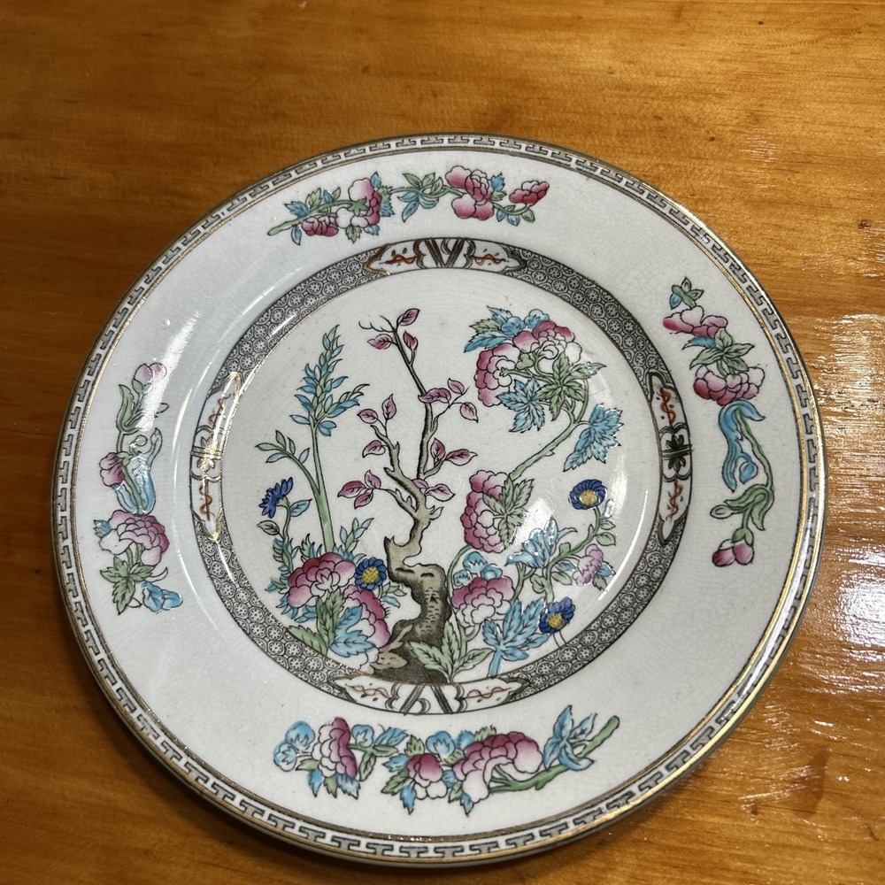 J&G Meakin Indian Tree Bread Plate Vintage Hanley England Ironstone 6.25"